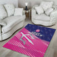 Barbados Cricket Royals Area Rug Trident Symbol-Sporty Style - African Pride