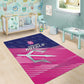 Barbados Cricket Royals Area Rug Trident Symbol-Sporty Style - African Pride