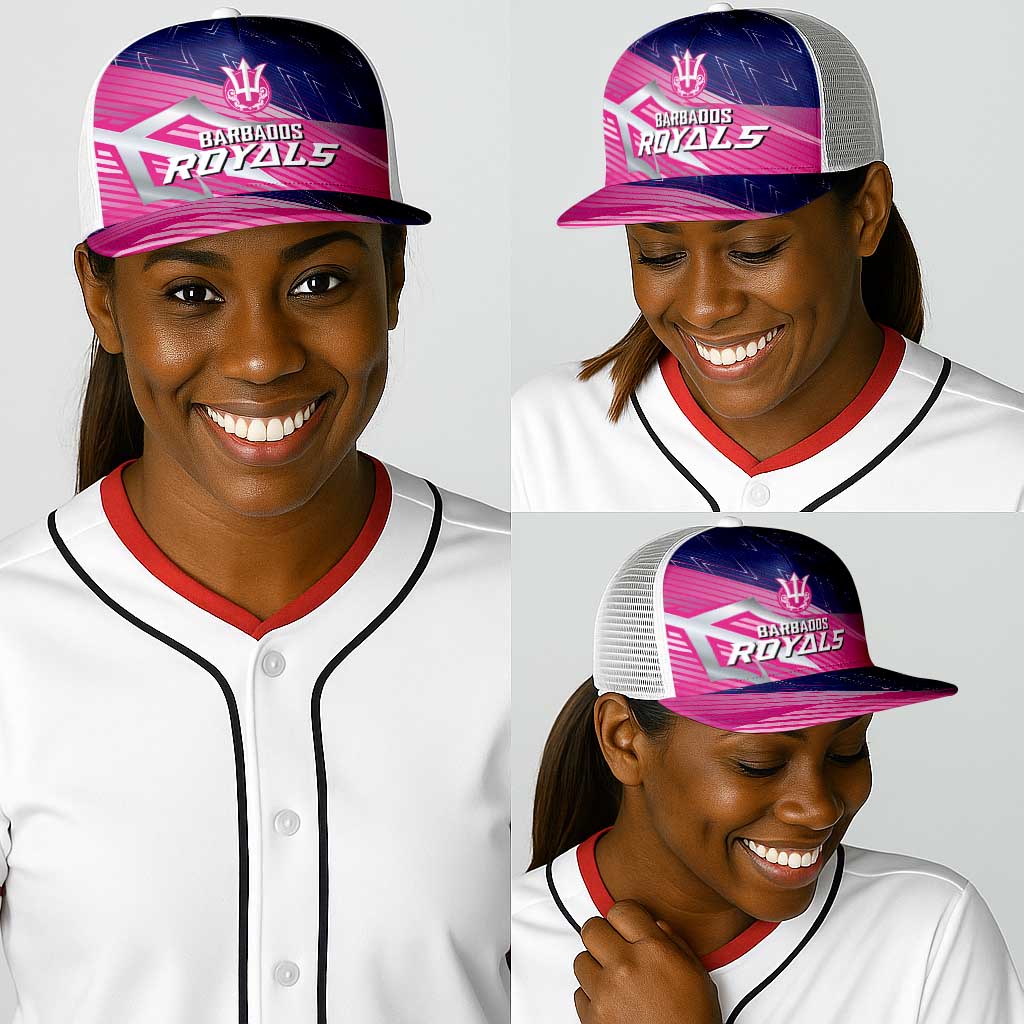 Barbados Cricket Royals Baseball Net Cap Trident Symbol-Sporty Style - African Pride