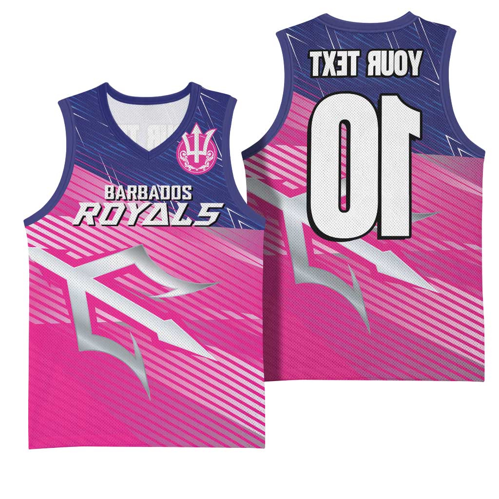 Custom Barbados Cricket Royals Basketball Jersey Trident Symbol-Sporty Style - African Pride