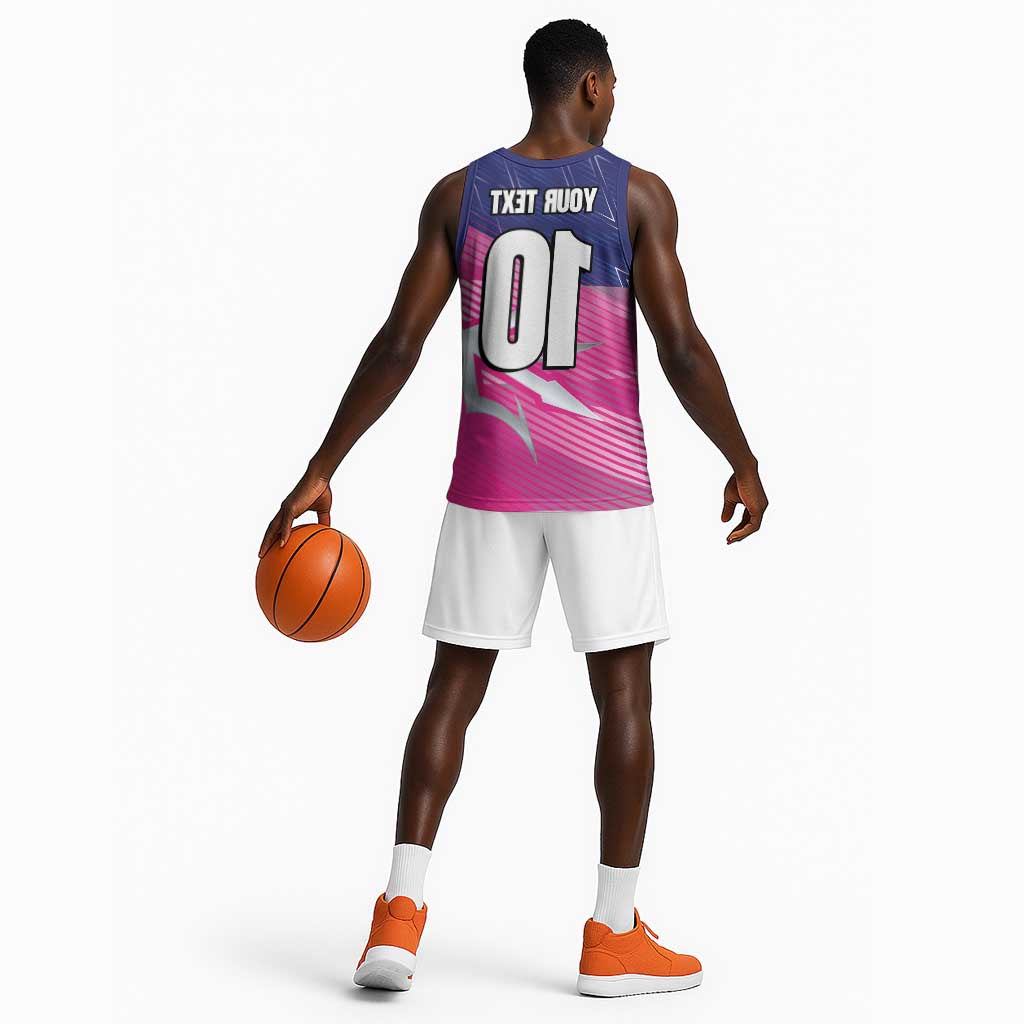 Custom Barbados Cricket Royals Basketball Jersey Trident Symbol-Sporty Style - African Pride