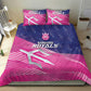 Barbados Cricket Royals Bedding Set Trident Symbol-Sporty Style - African Pride