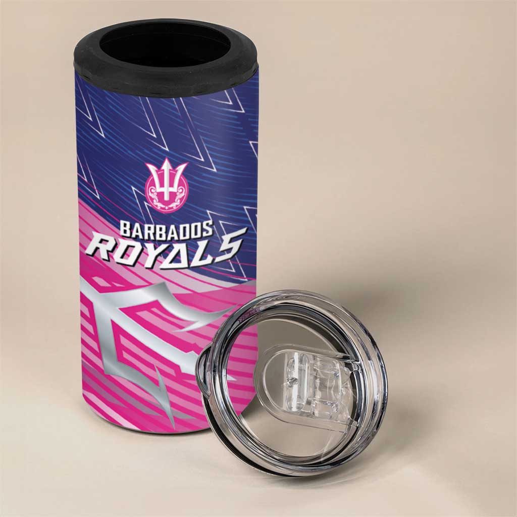 Custom Barbados Cricket Royals 4 in 1 Can Cooler Tumbler Trident Symbol-Sporty Style - African Pride