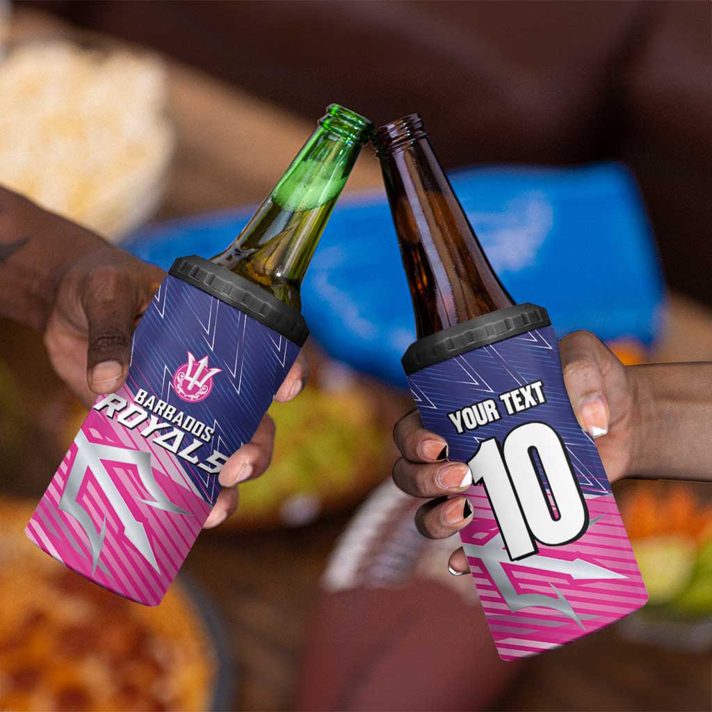 Custom Barbados Cricket Royals 4 in 1 Can Cooler Tumbler Trident Symbol-Sporty Style - African Pride