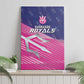 Barbados Cricket Royals Canvas Wall Art Trident Symbol-Sporty Style - African Pride