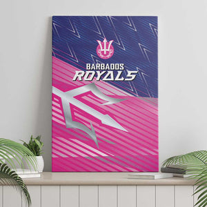 Barbados Cricket Royals Canvas Wall Art Trident Symbol-Sporty Style - African Pride