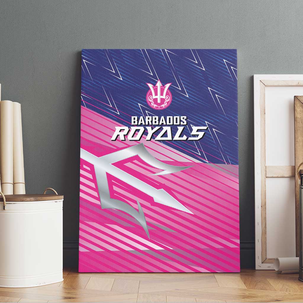 Barbados Cricket Royals Canvas Wall Art Trident Symbol-Sporty Style - African Pride