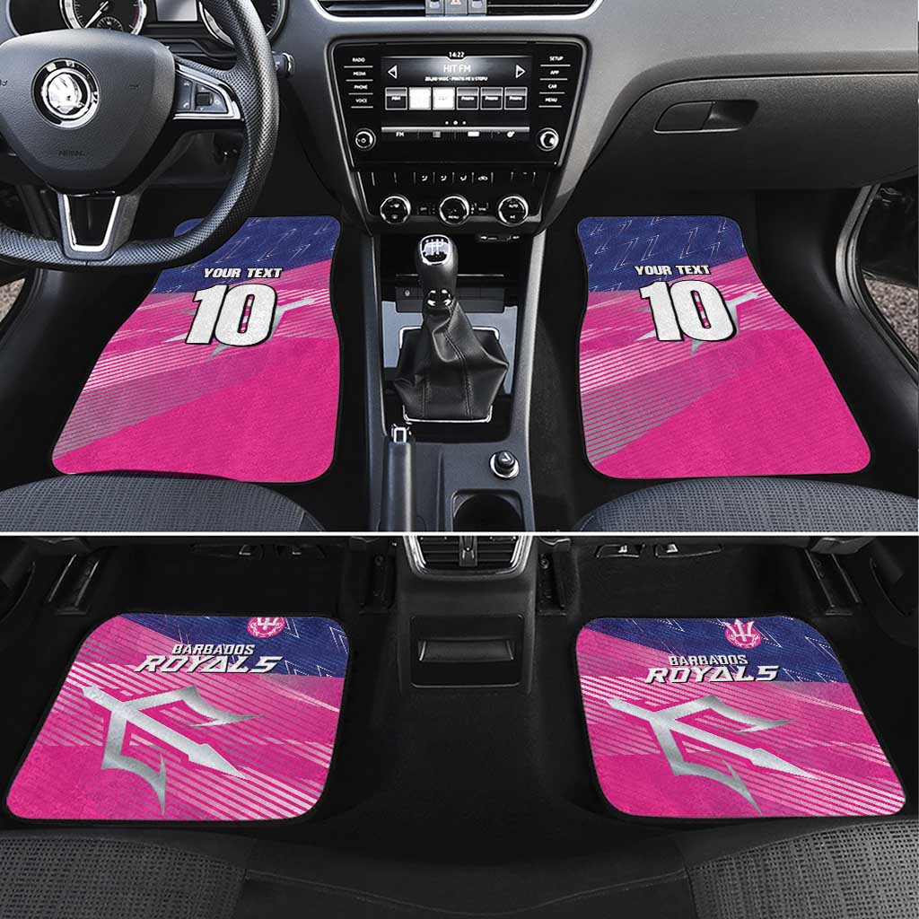 Barbados Cricket Royals Car Mats Trident Symbol-Sporty Style - African Pride