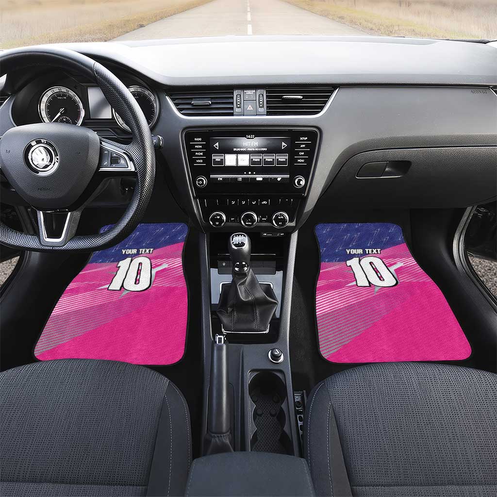 Barbados Cricket Royals Car Mats Trident Symbol-Sporty Style - African Pride