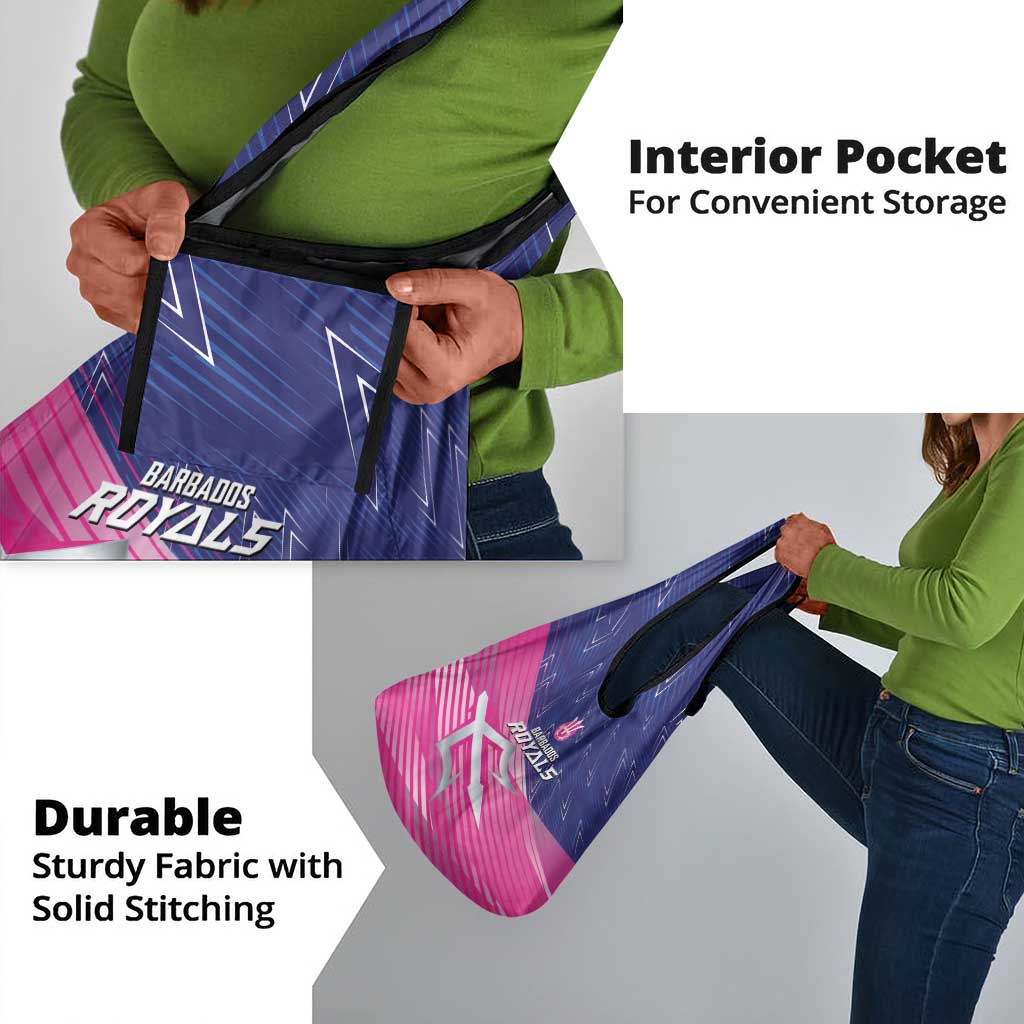 Barbados Cricket Royals Grocery Bag Trident Symbol-Sporty Style - African Pride