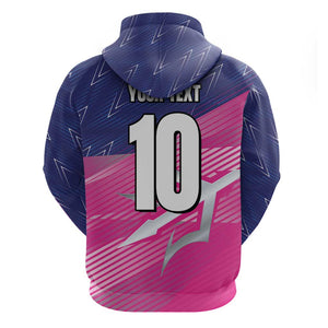 Custom Barbados Cricket Royals Hoodie Trident Symbol-Sporty Style - African Pride