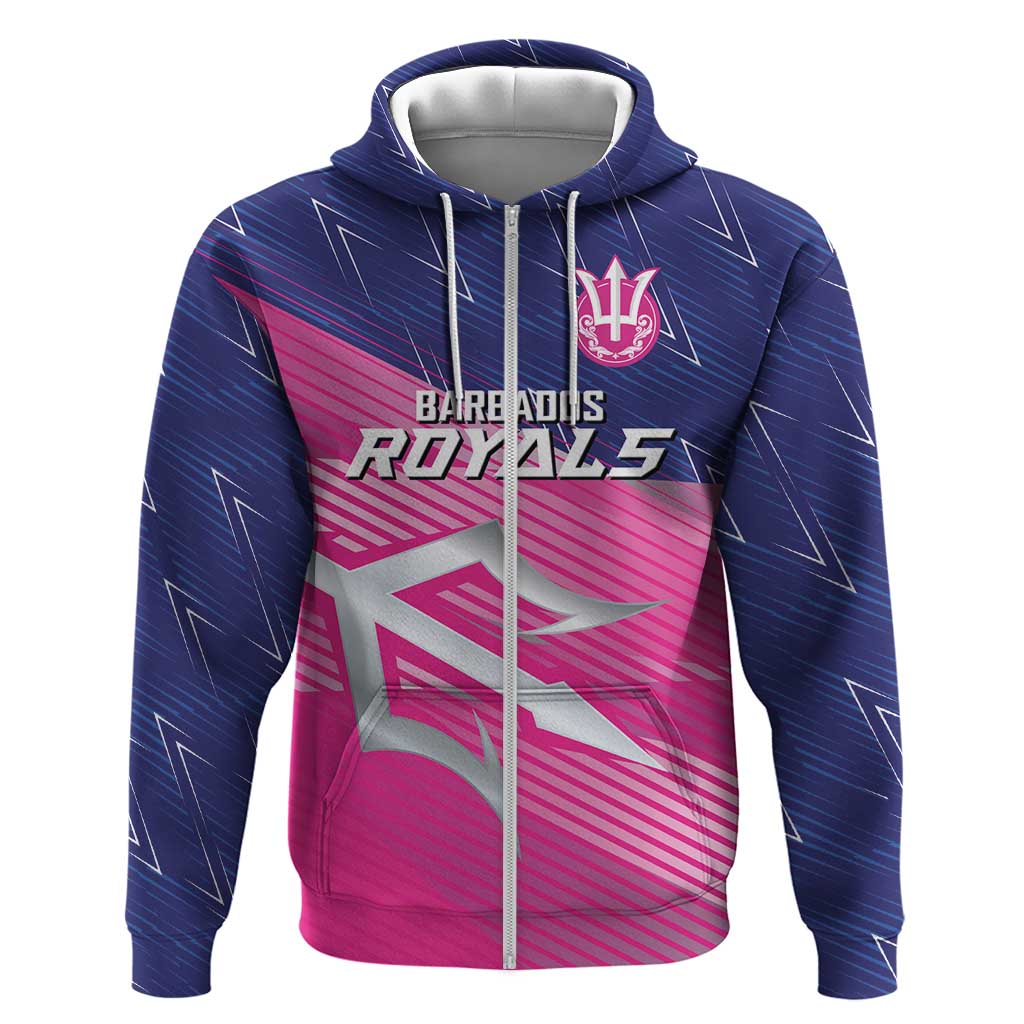 Custom Barbados Cricket Royals Hoodie Trident Symbol-Sporty Style - African Pride