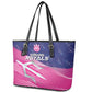Barbados Cricket Royals Leather Tote Bag Trident Symbol-Sporty Style - African Pride