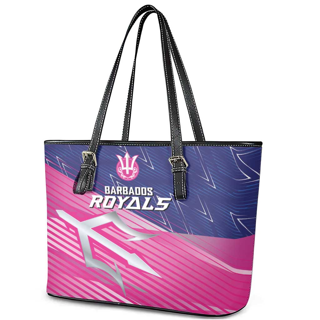 Barbados Cricket Royals Leather Tote Bag Trident Symbol-Sporty Style - African Pride