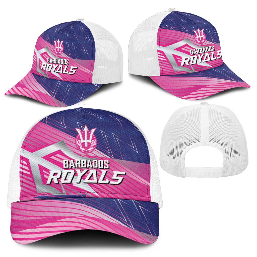 Barbados Cricket Royals Mesh Trucker Cap Trident Symbol-Sporty Style - African Pride