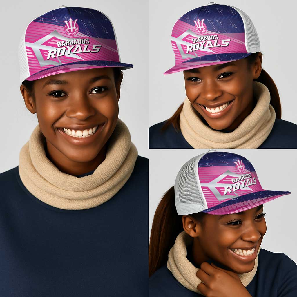 Barbados Cricket Royals Mesh Trucker Cap Trident Symbol-Sporty Style - African Pride