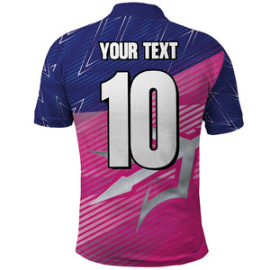 Custom Barbados Cricket Royals Polo Shirt Trident Symbol-Sporty Style - African Pride