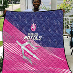 Barbados Cricket Royals Quilt Trident Symbol-Sporty Style - African Pride