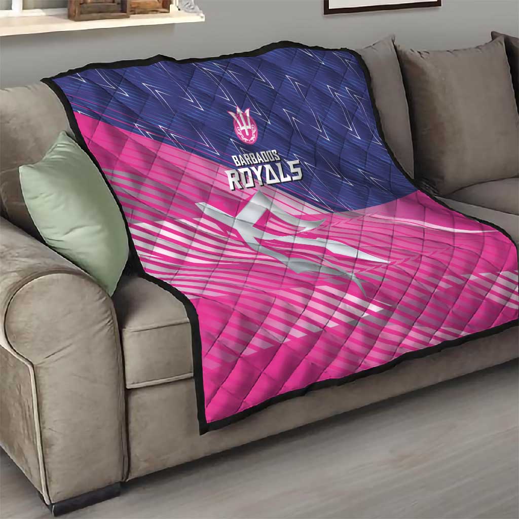 Barbados Cricket Royals Quilt Trident Symbol-Sporty Style - African Pride