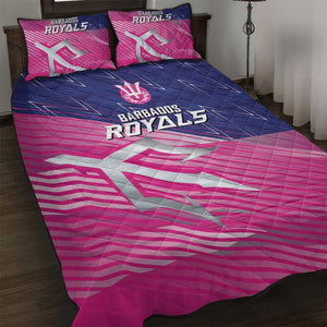 Barbados Cricket Royals Quilt Bed Set Trident Symbol-Sporty Style - African Pride