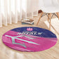 Barbados Cricket Royals Round Carpet Trident Symbol-Sporty Style - African Pride