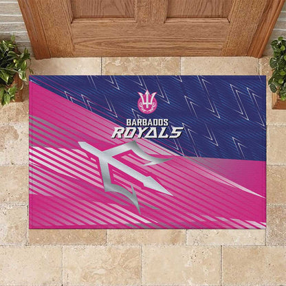 Barbados Cricket Royals Rubber Doormat Trident Symbol-Sporty Style - African Pride
