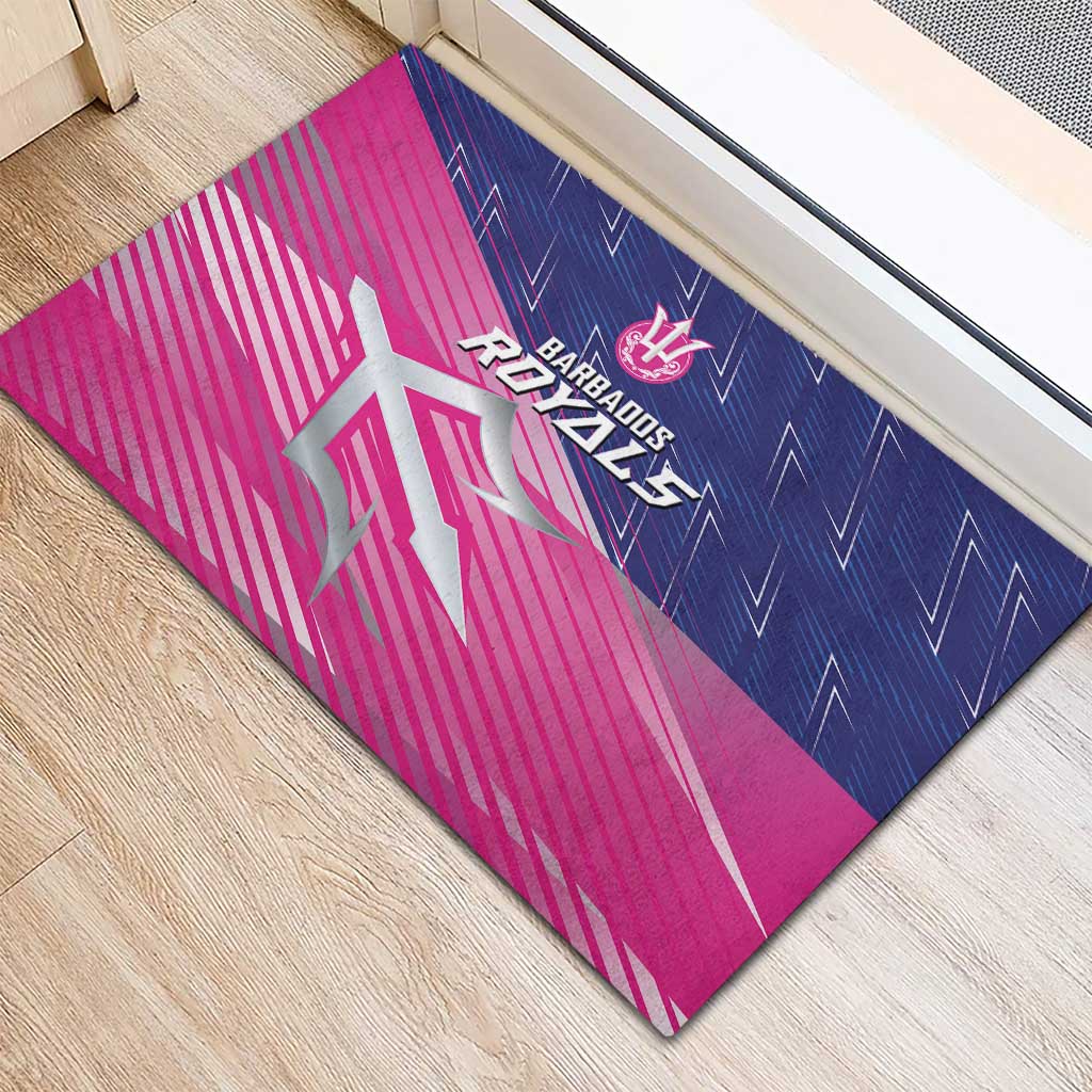 Barbados Cricket Royals Rubber Doormat Trident Symbol-Sporty Style - African Pride
