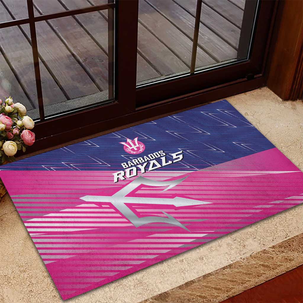 Barbados Cricket Royals Rubber Doormat Trident Symbol-Sporty Style - African Pride