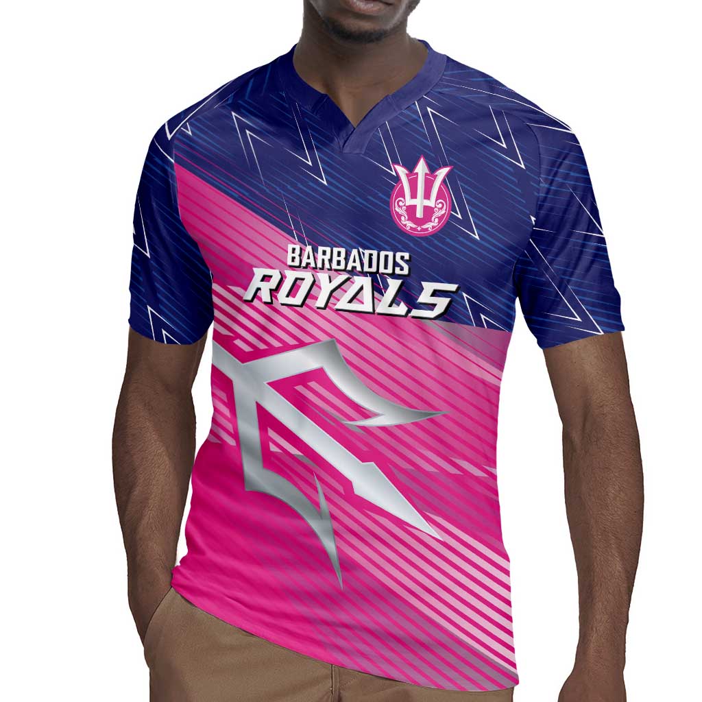 Custom Barbados Cricket Royals Rugby Jersey Trident Symbol-Sporty Style - African Pride