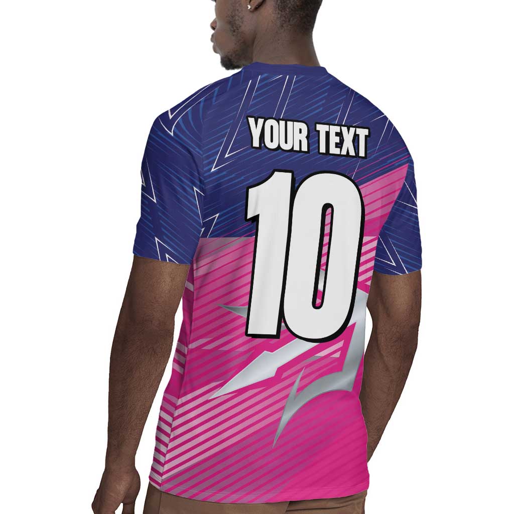 Custom Barbados Cricket Royals Rugby Jersey Trident Symbol-Sporty Style - African Pride