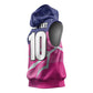 Custom Barbados Cricket Royals Sleeveless Hoodie Trident Symbol-Sporty Style - African Pride