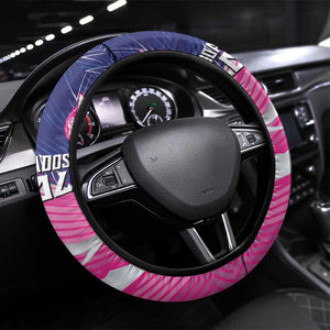 Barbados Cricket Royals Steering Wheel Cover Trident Symbol-Sporty Style - African Pride