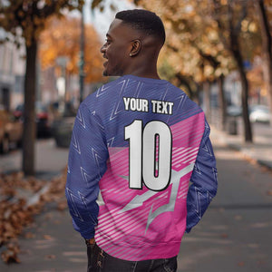 Custom Barbados Cricket Royals Sweatshirt Trident Symbol-Sporty Style - African Pride