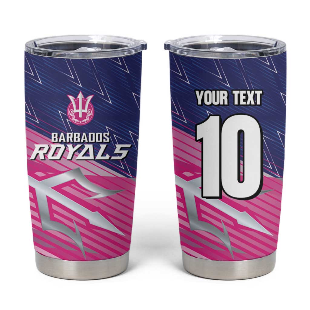 Custom Barbados Cricket Royals Tumbler Cup Trident Symbol-Sporty Style - African Pride