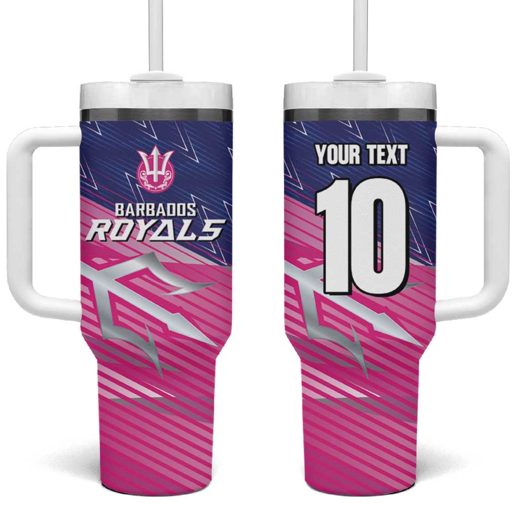 Custom Barbados Cricket Royals Tumbler With Handle Trident Symbol-Sporty Style - African Pride