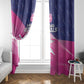Barbados Cricket Royals Window Curtain Trident Symbol-Sporty Style - African Pride