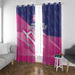 Barbados Cricket Royals Window Curtain Trident Symbol-Sporty Style - African Pride