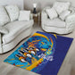 Saint Lucia Cricket Kings Area Rug Caribbean-Roar of Power Lions - African Pride
