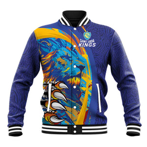 Custom Saint Lucia Cricket Kings Baseball Jacket Caribbean-Roar of Power Lions - African Pride