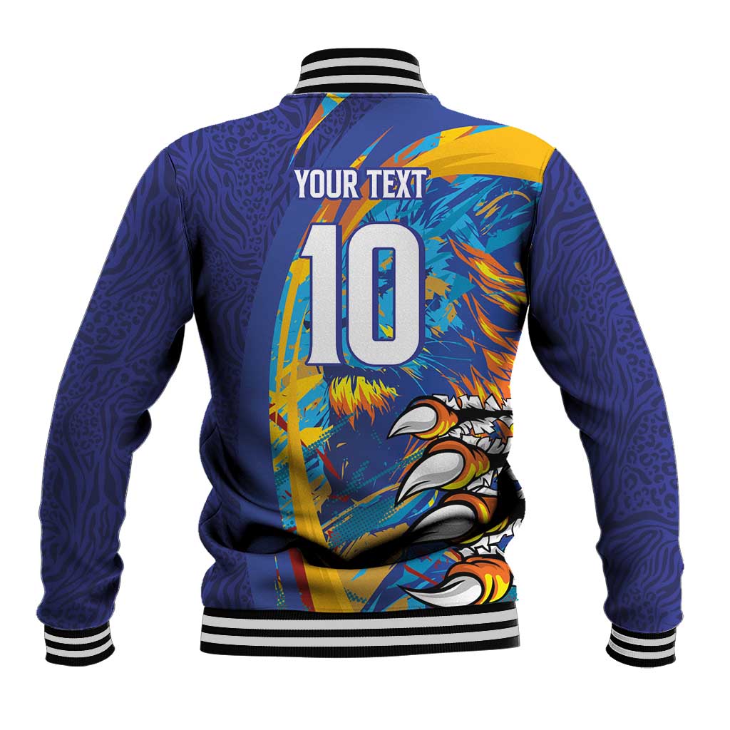 Custom Saint Lucia Cricket Kings Baseball Jacket Caribbean-Roar of Power Lions - African Pride