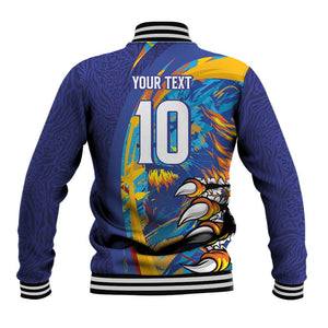 Custom Saint Lucia Cricket Kings Baseball Jacket Caribbean-Roar of Power Lions - African Pride