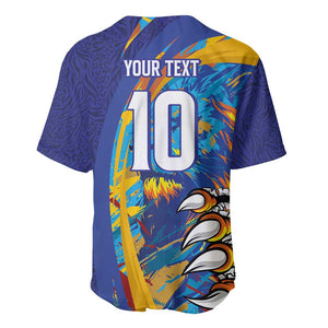 Custom Saint Lucia Cricket Kings Baseball Jersey Caribbean-Roar of Power Lions - African Pride