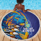 Saint Lucia Cricket Kings Beach Blanket Caribbean-Roar of Power Lions - African Pride