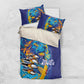 Saint Lucia Cricket Kings Bedding Set Caribbean-Roar of Power Lions - African Pride