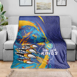 Saint Lucia Cricket Kings Blanket Caribbean-Roar of Power Lions - African Pride