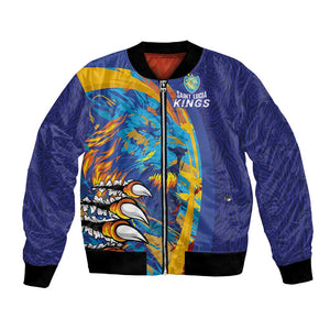 Custom Saint Lucia Cricket Kings Bomber Jacket Caribbean-Roar of Power Lions - African Pride