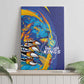Saint Lucia Cricket Kings Canvas Wall Art Caribbean-Roar of Power Lions - African Pride