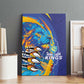 Saint Lucia Cricket Kings Canvas Wall Art Caribbean-Roar of Power Lions - African Pride