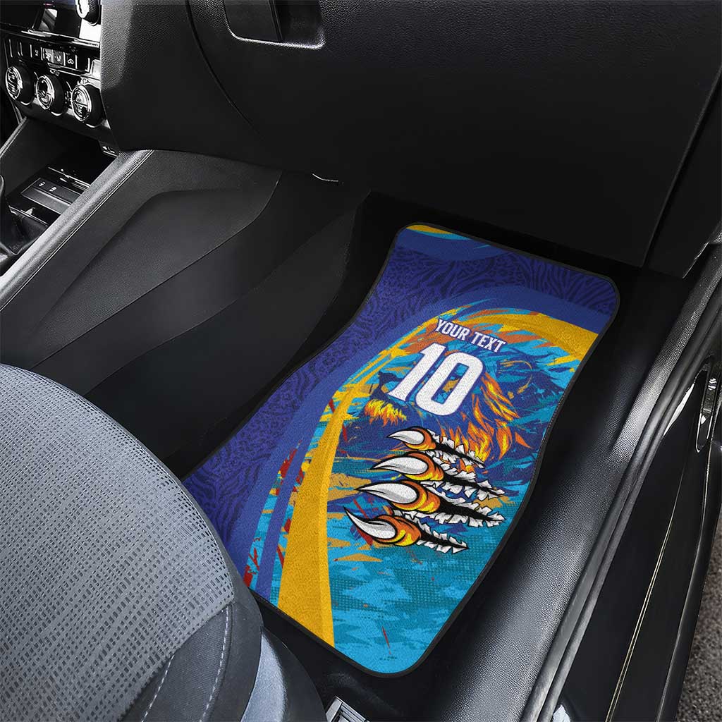 Saint Lucia Cricket Kings Car Mats Caribbean-Roar of Power Lions - African Pride