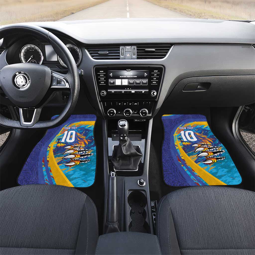 Saint Lucia Cricket Kings Car Mats Caribbean-Roar of Power Lions - African Pride